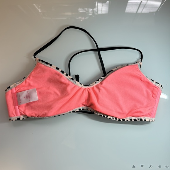 Xhilaration pink & black cheetah print 2 pc bikini set M - Picture 5 of 11